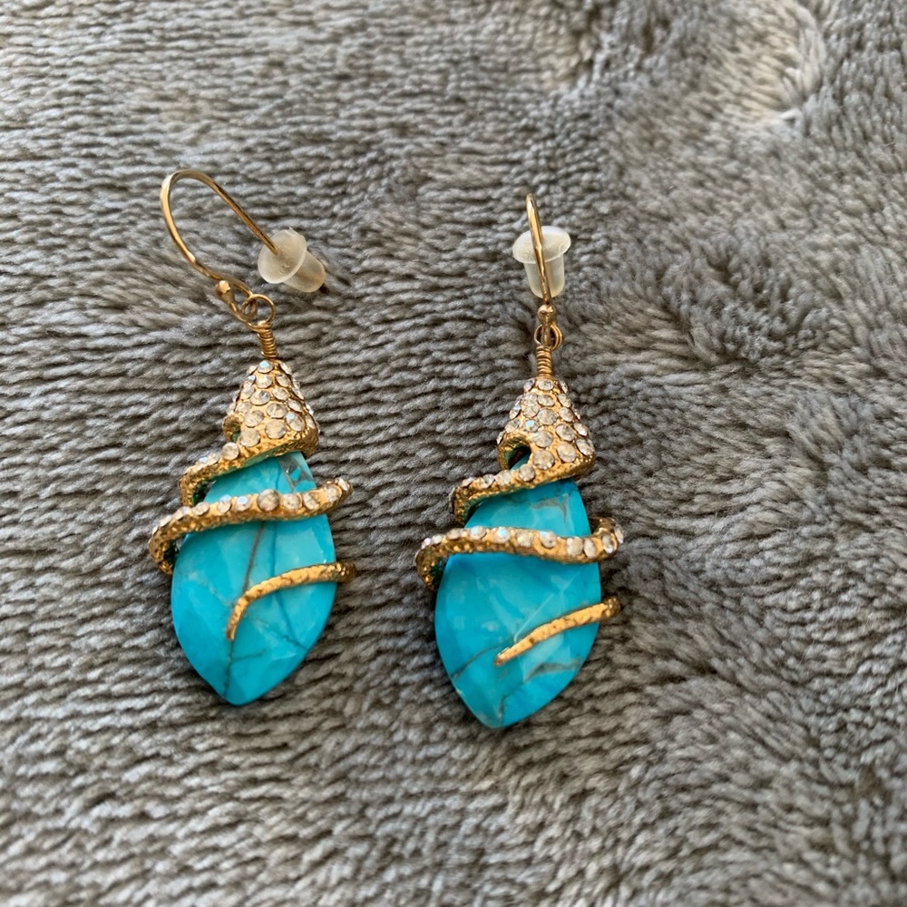 Alexis Bittar turquoise earrings